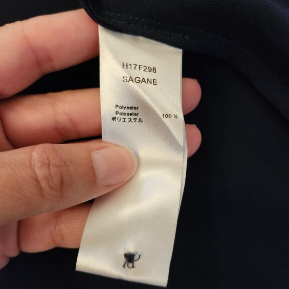 Anne Fontaine women's navy blue long sleeve button up blouse in size 40 - Picture 8 of 11